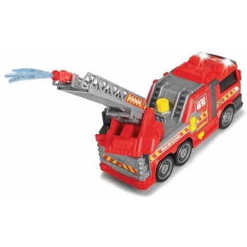STRAŻ POŻARNA - dźwięk + światła + otwierane drzwi + funkcja natrysku wody - 36 cm